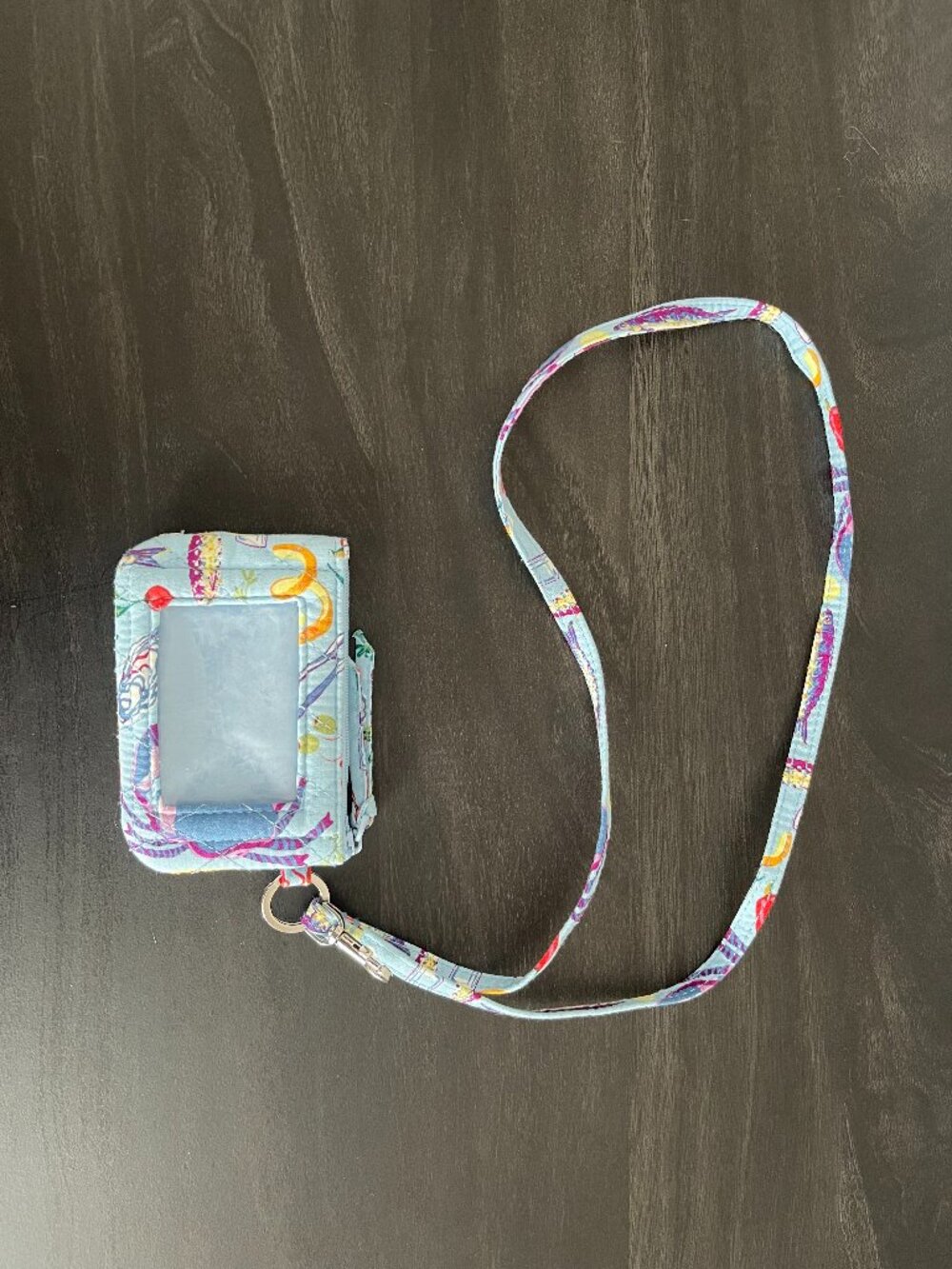 Vera Bradley Seafood Boil Zip ID and Lanyard